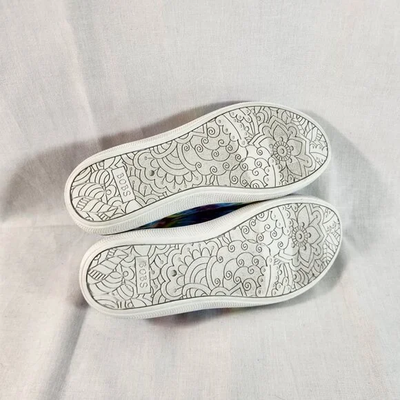 Skechers Bobs Youth Big Kids Size 6W Tie-Dye Sneakers Memory Foam Lace Up EUC - Picture 14 of 16